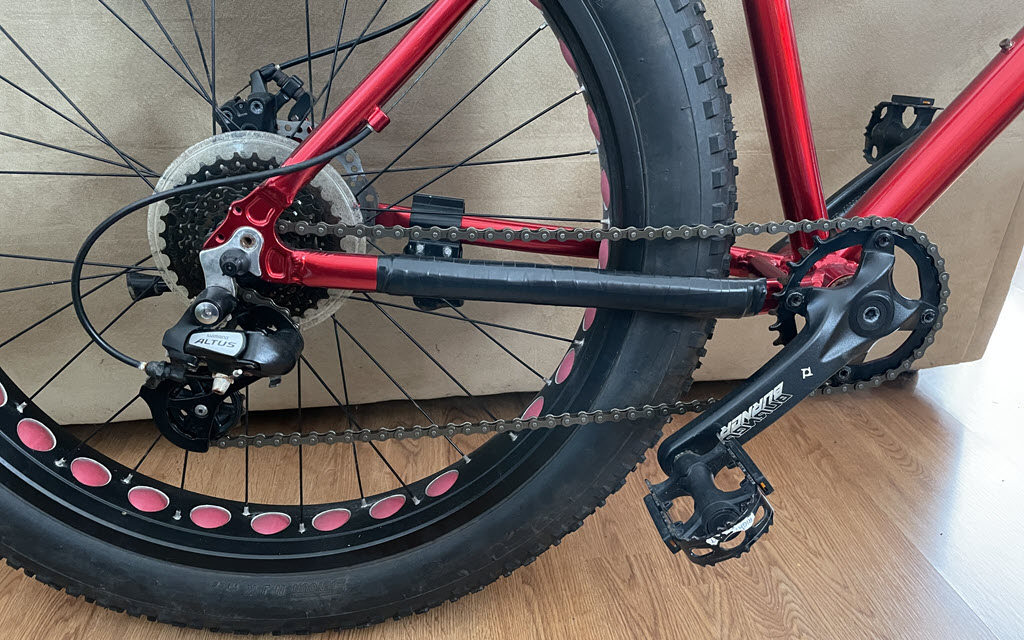 transmission d'un fat bike