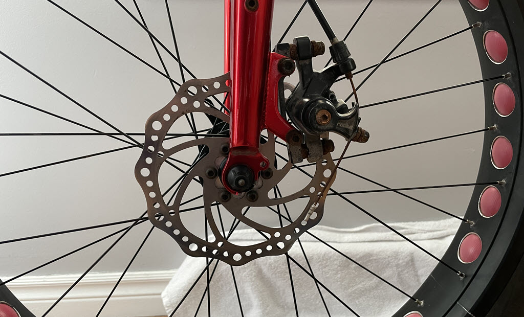 frein à disque d'un fat bike