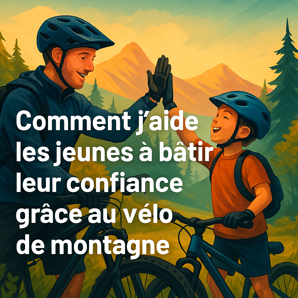 Comment j’aide les jeunes à bâtir leur confiance grâce au vélo de montagne