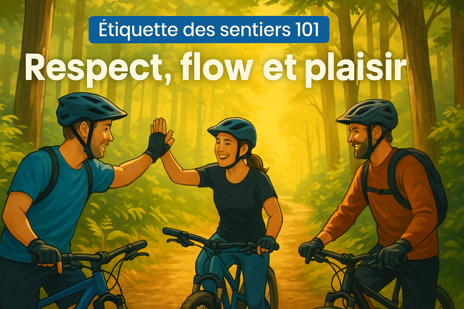Étiquette des sentiers 101 : Respect, flow et plaisir